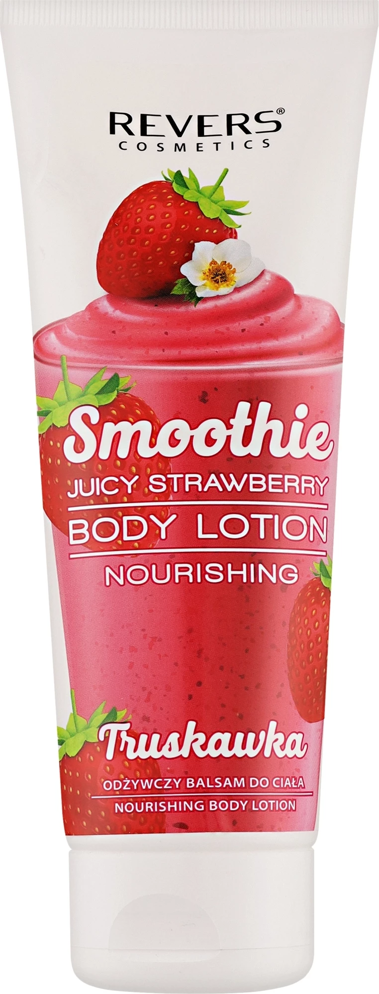 Losion ushqyes për trup Revers, Smoothie Strawberry, 250ml