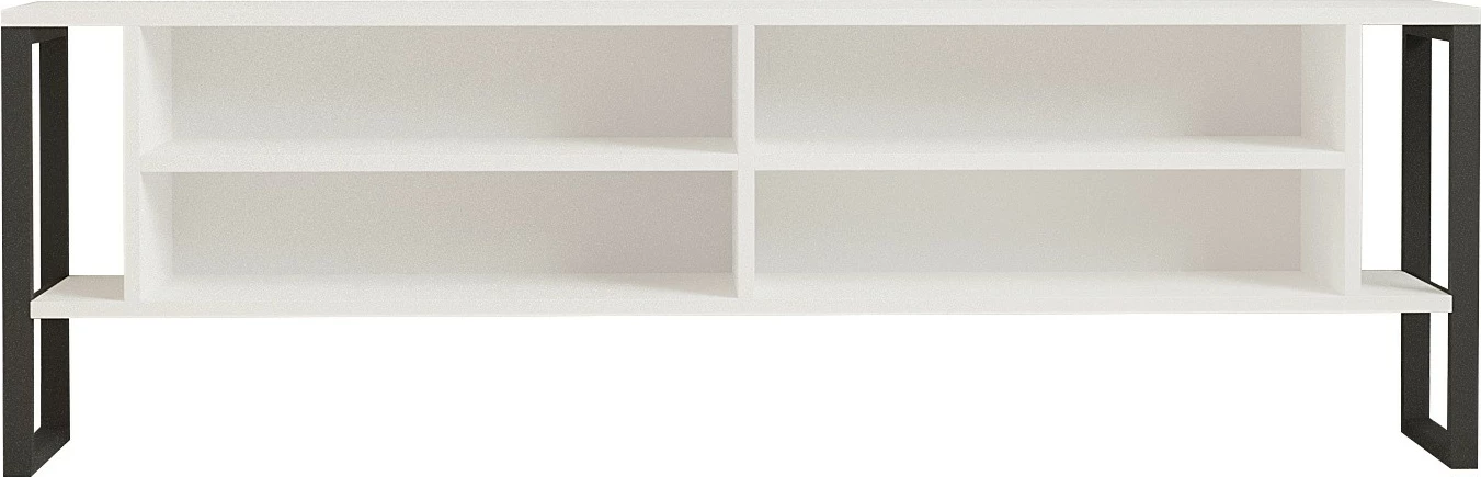 Komodë për TV, ngjyrë e bardhë, Skye Decor, Cupe