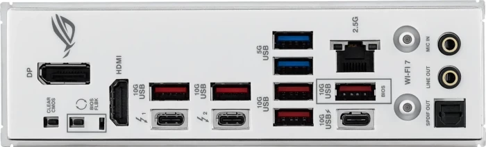 Pllakë amë ASUS ROG STRIX Z890-A Gaming WiFi, LGA1851, DDR5, ATX, Wi‑Fi 7, 2.5GbE, USB4/Thunderbolt 4, e bardhë