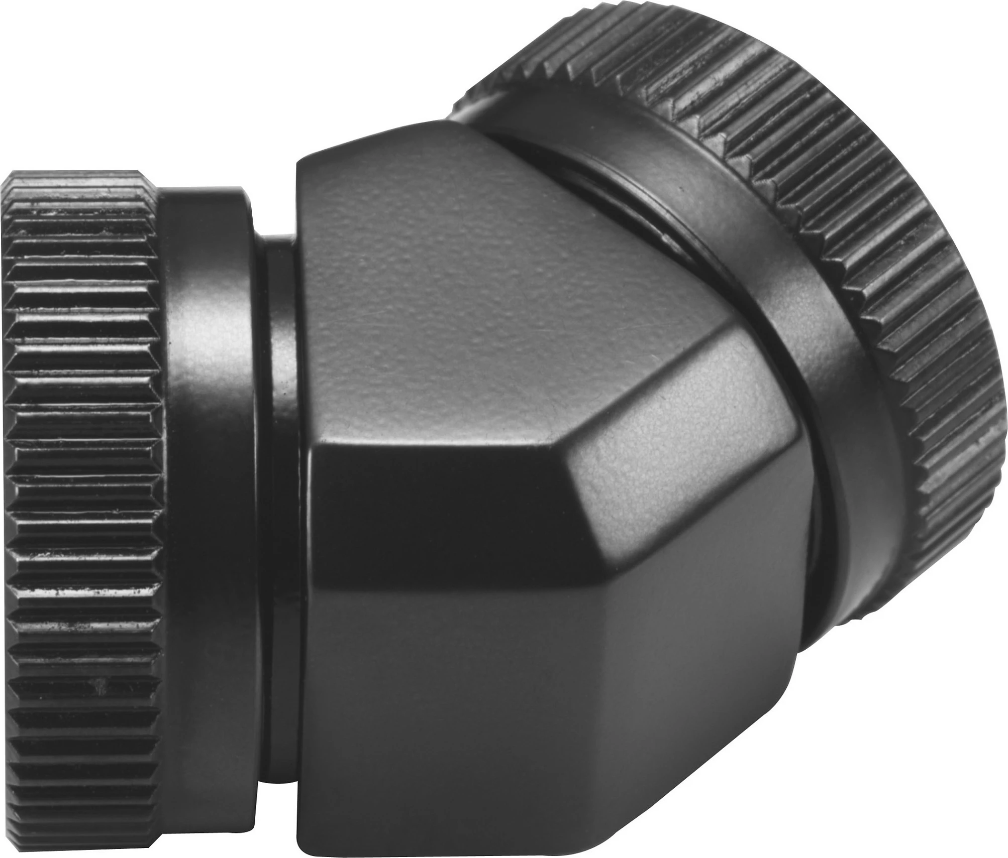 Adapter hardtube Phanteks Glacier 45°, 12mm OD në 12mm OD, i zi