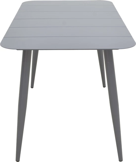 Tavolinë alumini Vista, ngjyrë antraciti, 150x80x72cm