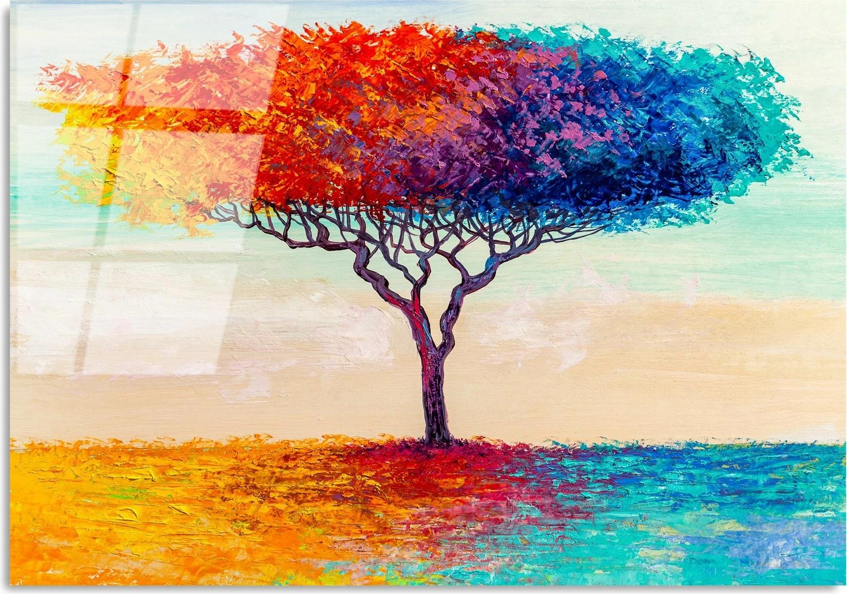Pikturë dekorative prej xhami të temperuar, shumëngjyrëshe, Wallity UV-769, 70x100cm