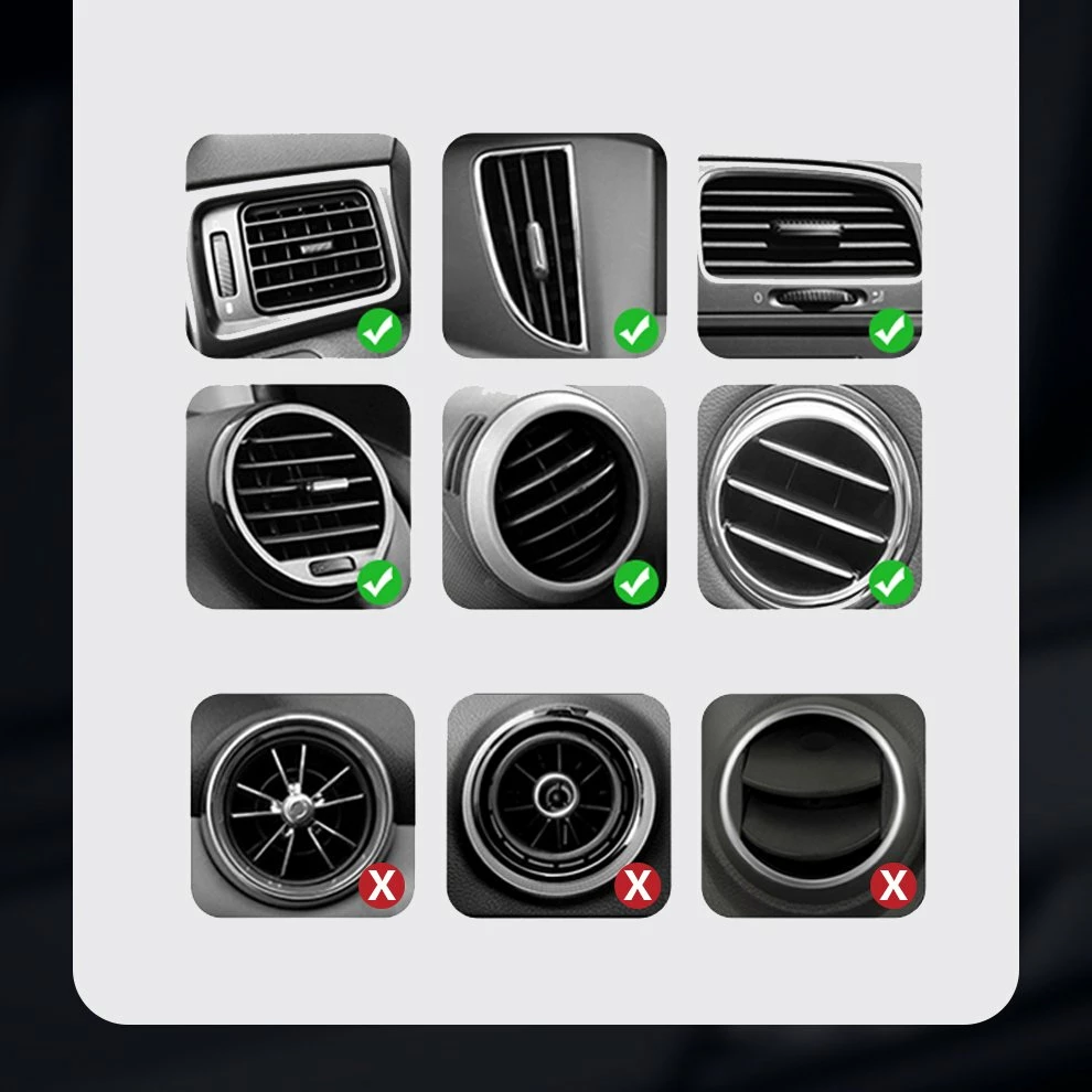 Mbajtës graviteti për celular Baseus Cube SUYL-FK01 për ventilator të makinës, i zi