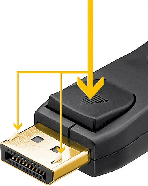 Kabllo DisplayPort Goobay 1.4, 2m, e zezë