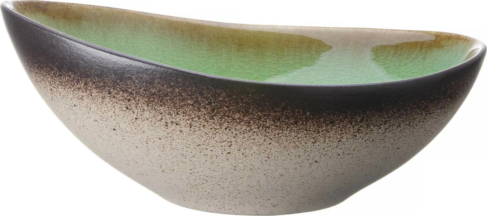 Tas oval Fine Dine Beryl 240 mm 1.5 L stoneware, i gjelbër, set 2 copë