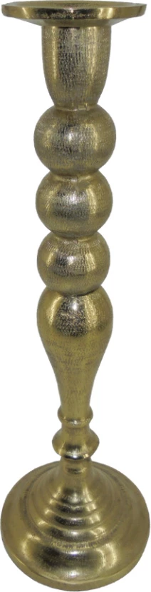 Mbajtëse qirinjsh Dazzle, alumin, ngjyrë ari, 15x15x46cm