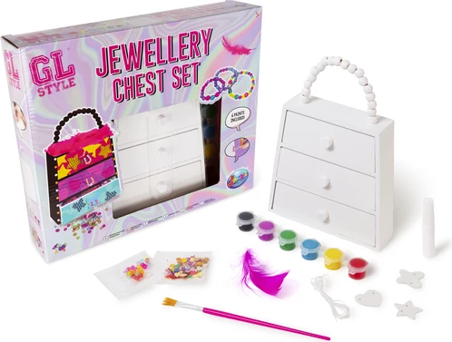 GL Style Design Your Own Jewellery Box Craft Set