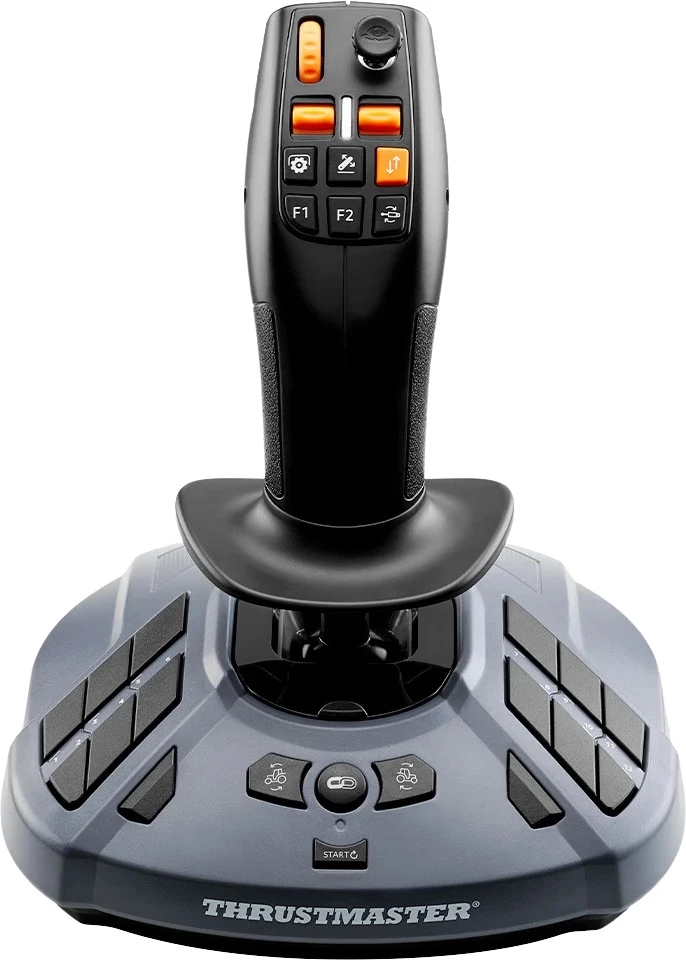 Joystick simulimi Thrustmaster SimTask FarmStick për Xbox/PC, 3 akse, 33 butona të programueshëm, levë throttle, gri/zi