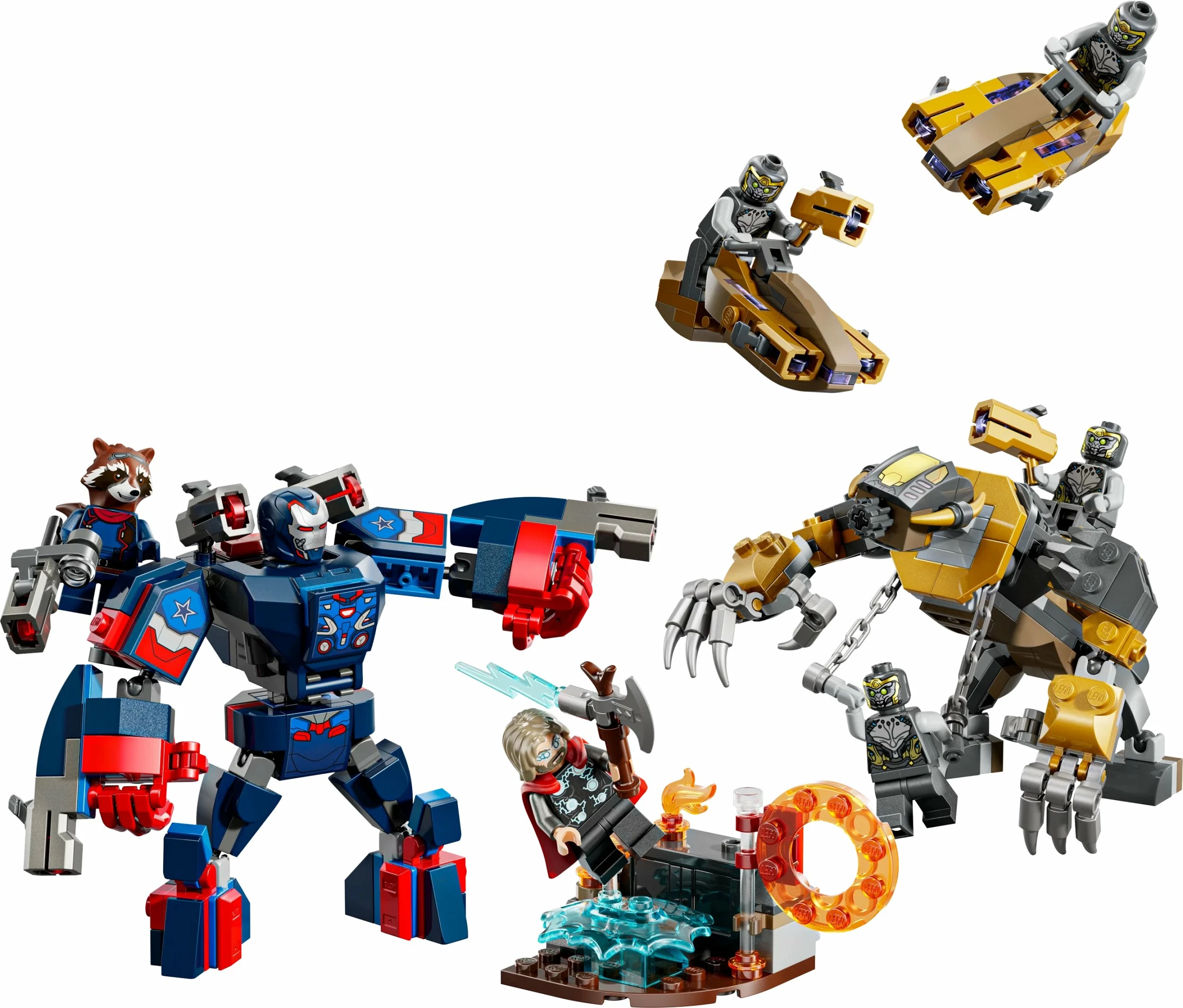 Set LEGO Marvel Avengers: Endgame Thor vs. Chitauri 76322, 373 copë