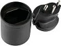 Adapter rryme Kabelmeister, Zvicër (CH) në Schuko, 250 V, i zi