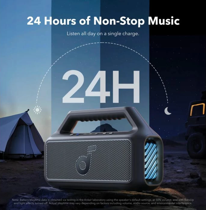 Altoparlant Bluetooth portativ Anker Soundcore BOOM 2 80W 24h IPX7 Bluetooth 5.3, i zi 6
