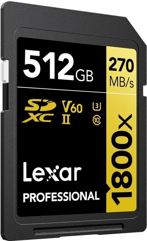 Kartë SDXC Lexar Professional 1800x 512GB, UHS-II U3