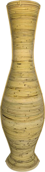 Vazo Virnia, ratan PE, ngjyrë natyrale, 40x100cm