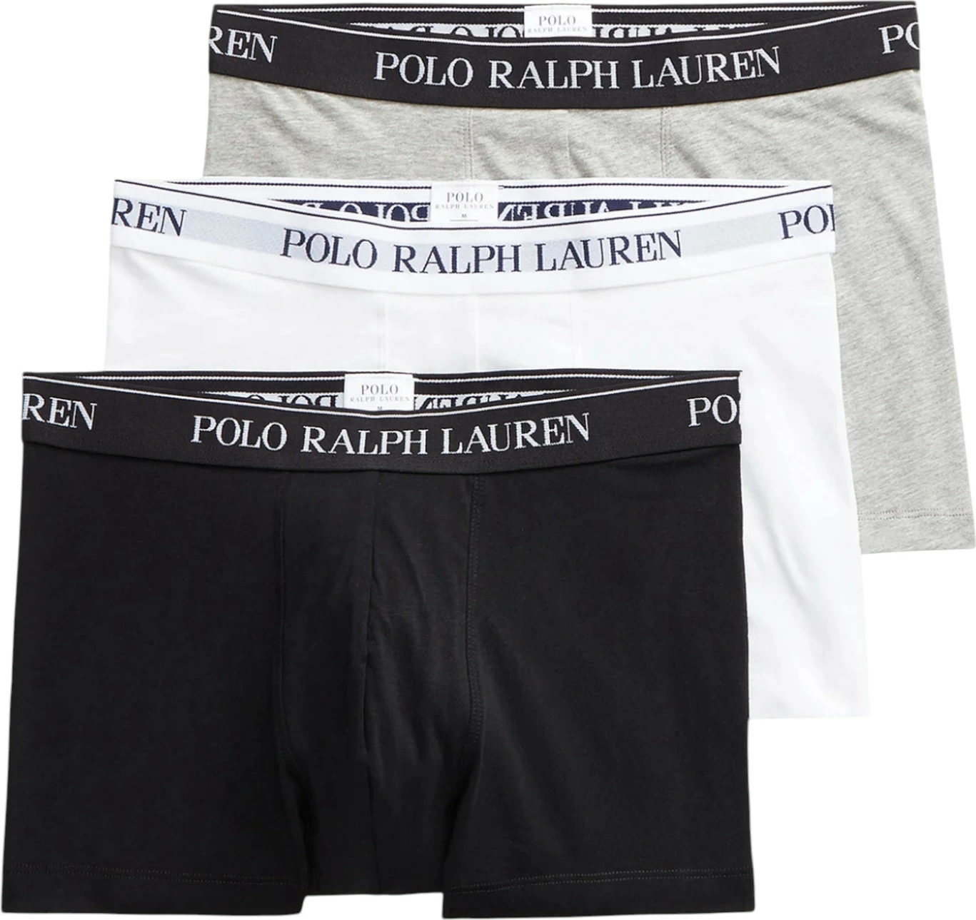 Set të brendshme për meshkuj Ralph Lauren Classic 3 Pack Trunk 714835885003, gri e çelët