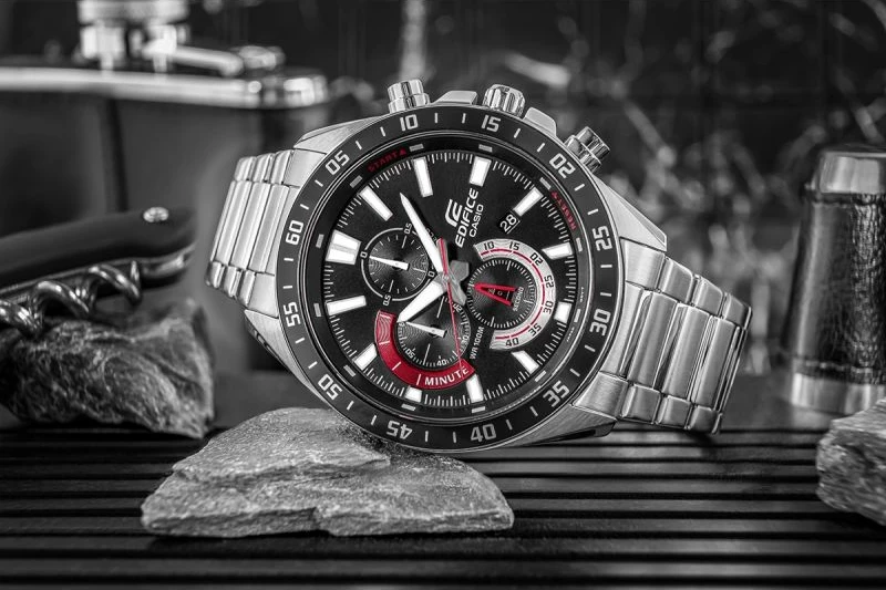 Orë dore për meshkuj CASIO Edifice EFV-620D-1A4VUEF, argjend