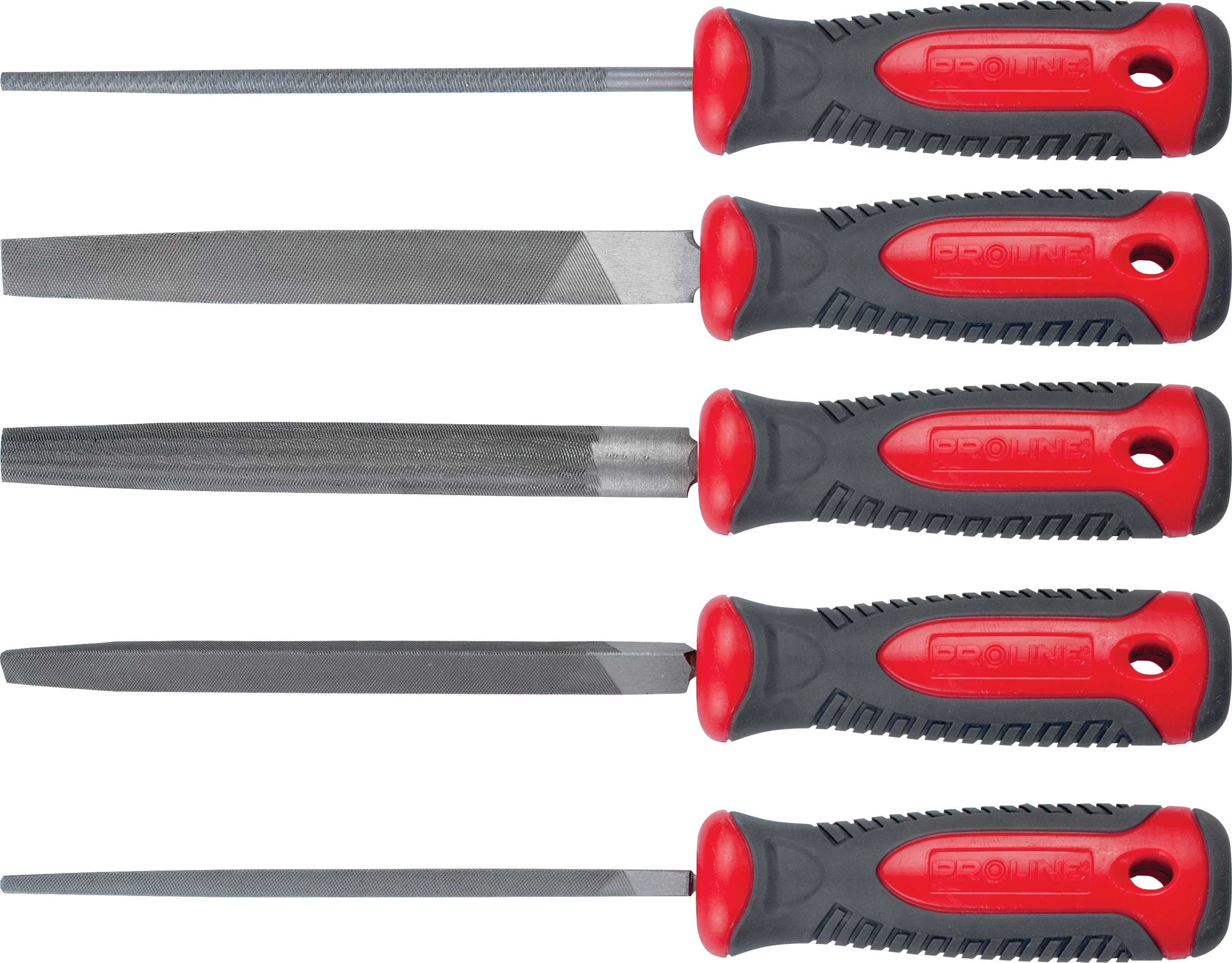 Set lima për metal PROLINE 32265 200 mm, kuqe/zezë, 5 copë