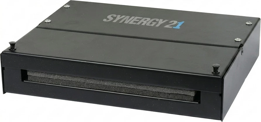 Patchpanel Synergy21 Keystone për 12 module TP, montim sipërfaqësor, metal, i zi