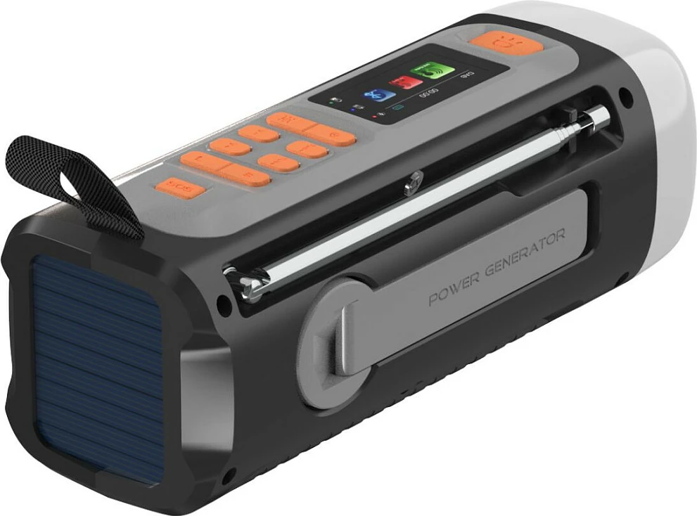 Radio portative Marmitek RESQ 200, DAB+/FM, Bluetooth 5.3, 4500 mAh, USB-C, e zezë