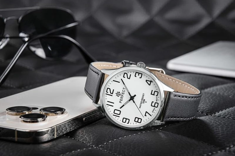 Orë dore meshkuj PERFECT GXB452-01, e zezë