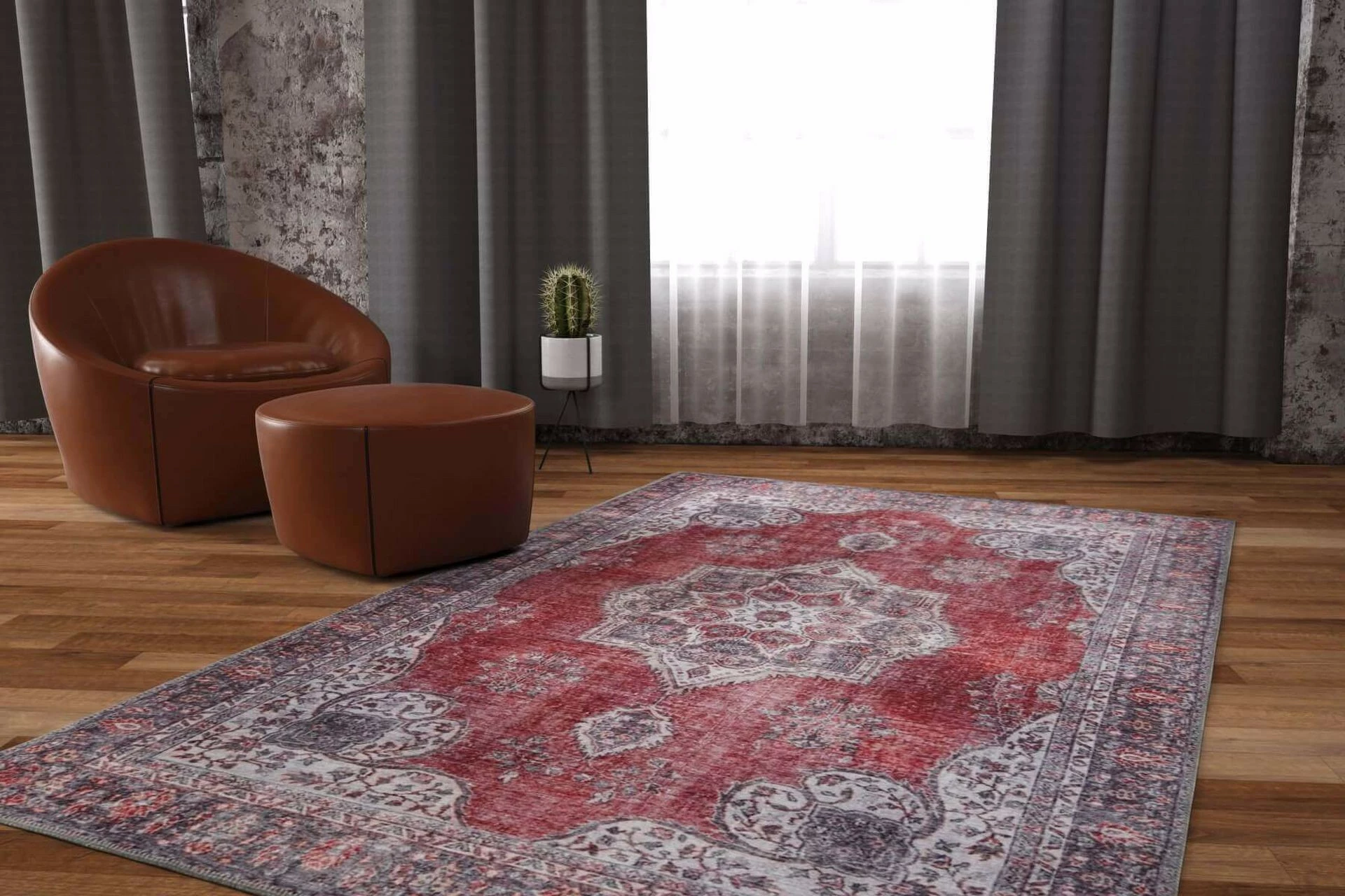 Qilim (210 x 310) Conceptum Hypnose, Blues Chenille - Rustic AL 94
