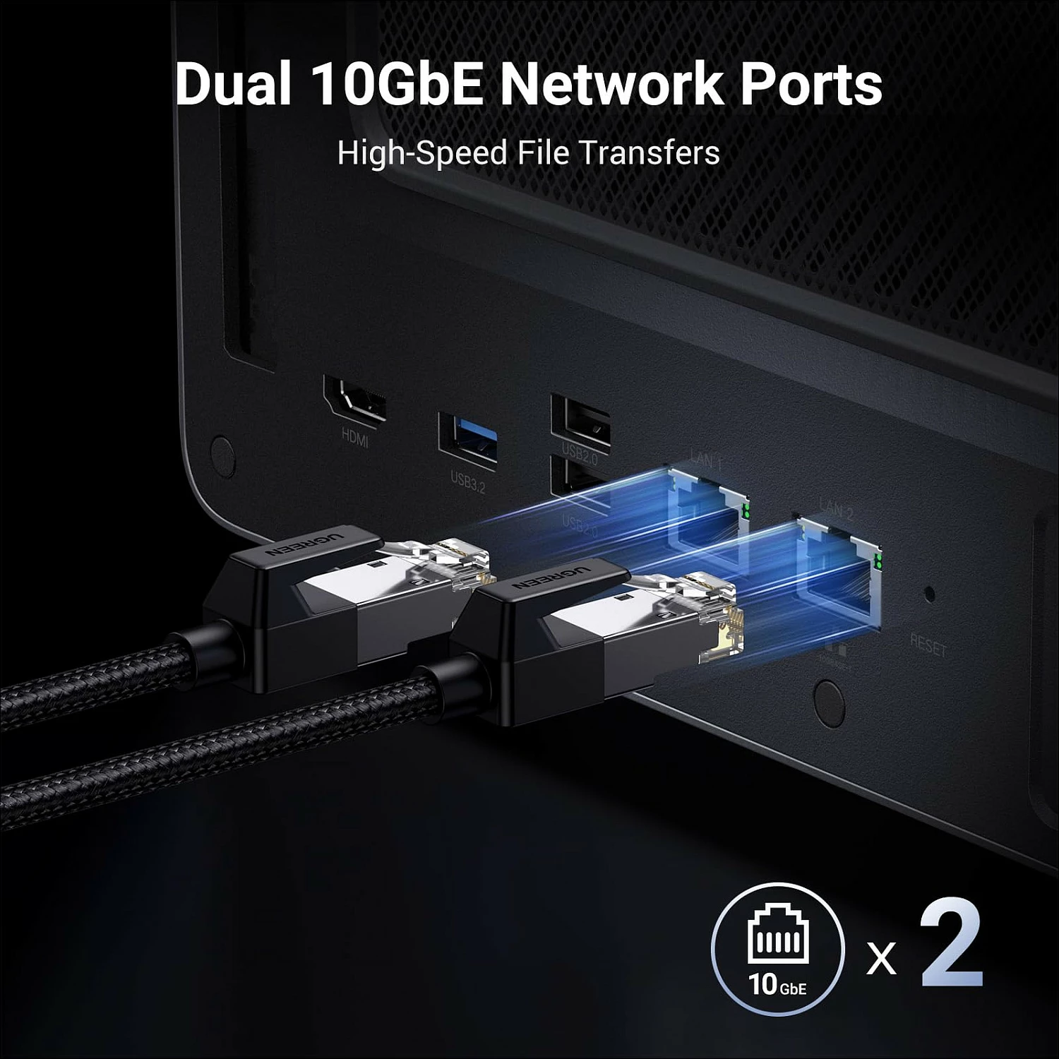 NAS sistem Ugreen DXP6800 Pro, 6-Bay, 2x 2.5GbE, 8GB DDR5, HDMI, gri