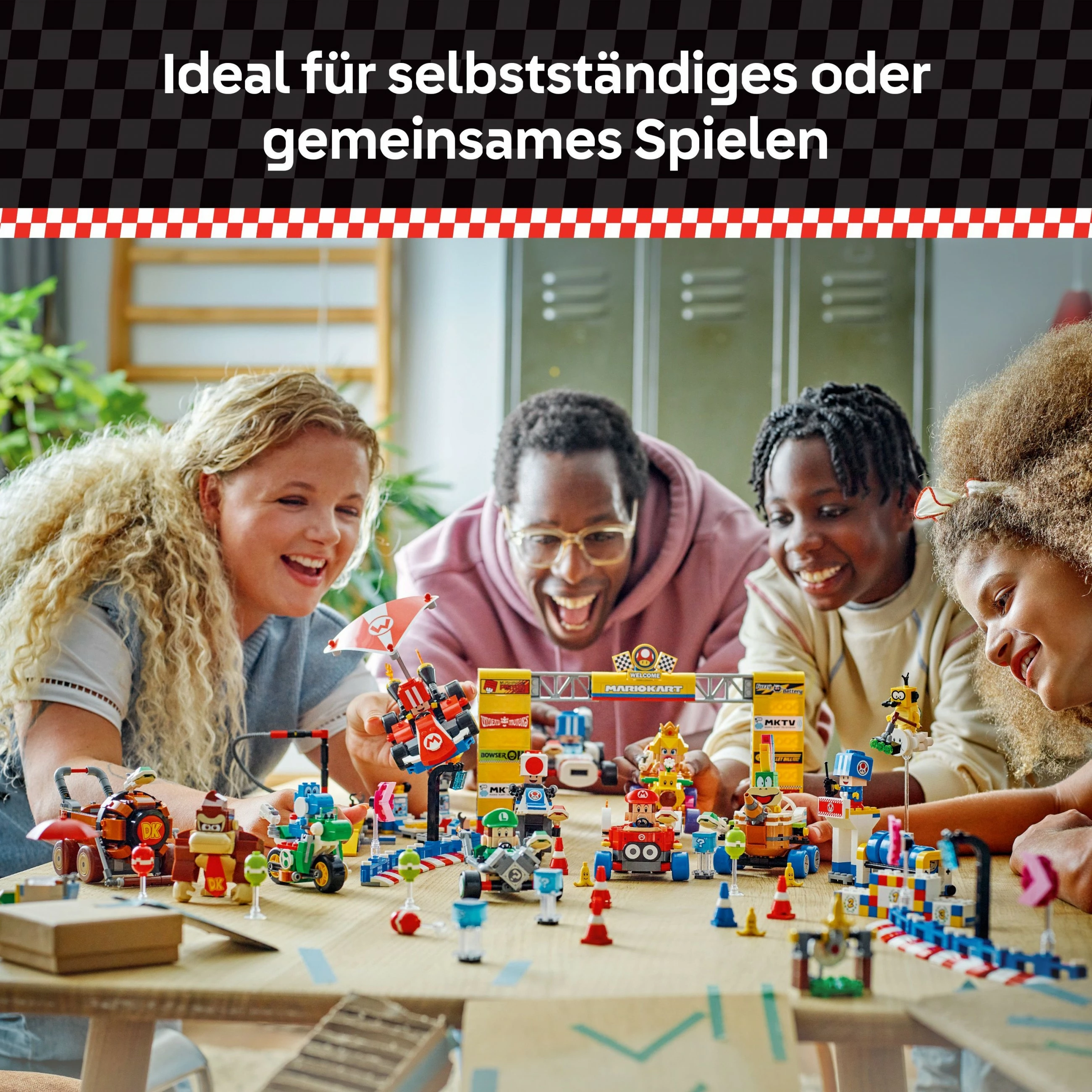 Set ndërtimi LEGO Mario Kart Toad's Garage, 390 pjesë, plastikë, shumëngjyrësh