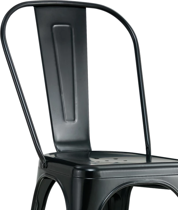 Karrige Utopia metalike e zezë 44x44x85cm