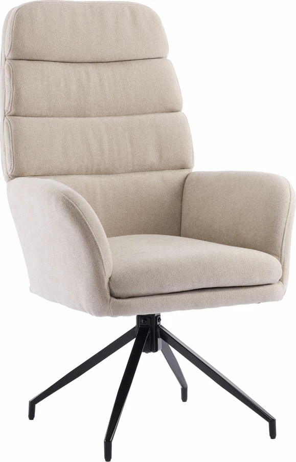 Karrige zyre rrotulluese GIRAR, bezhë, 70x69.5x113 cm