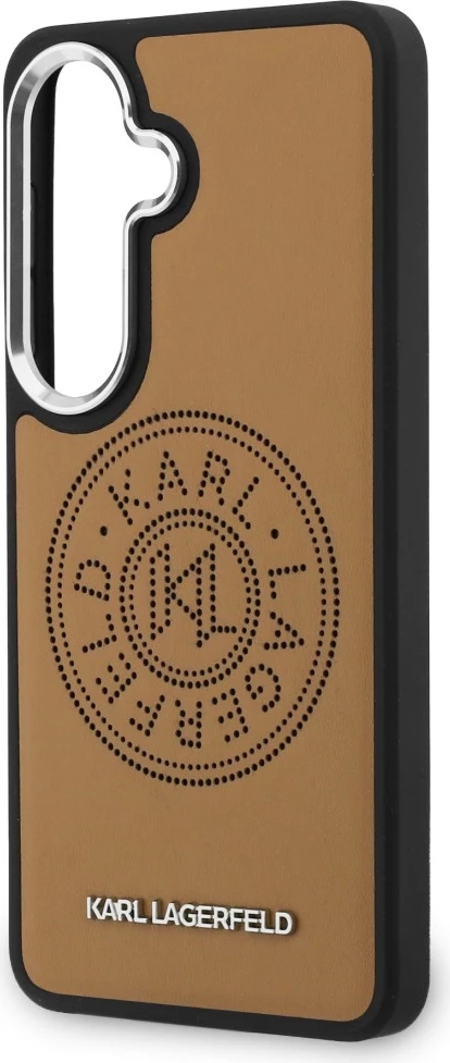 Mbështjellës Karl Lagerfeld Perforated KL, MagSafe, për Samsung Galaxy S26+, kafe, me kuti