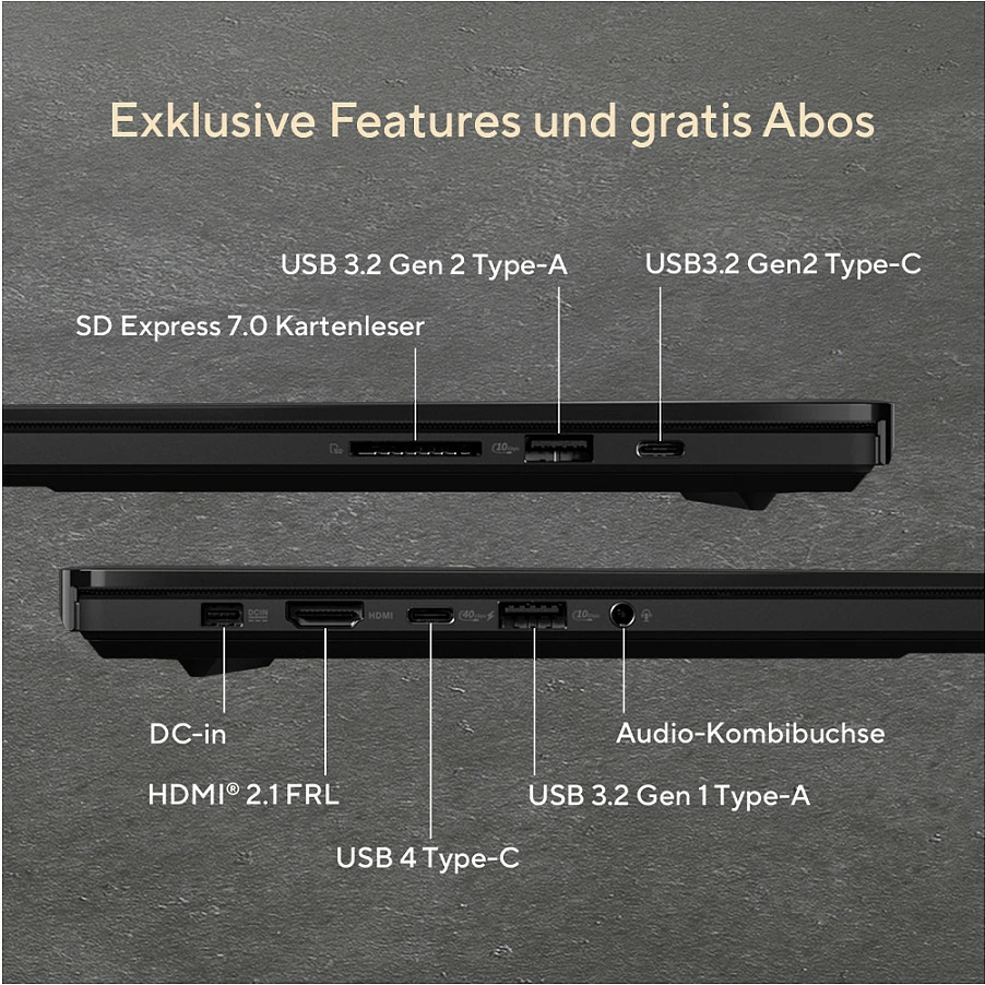 Laptop ASUS ProArt P16 H7606WW-SE028X, 16" 3K OLED Touch, Ryzen AI 9 HX, 32GB RAM Memorje, 2TB SSD, Nano Black