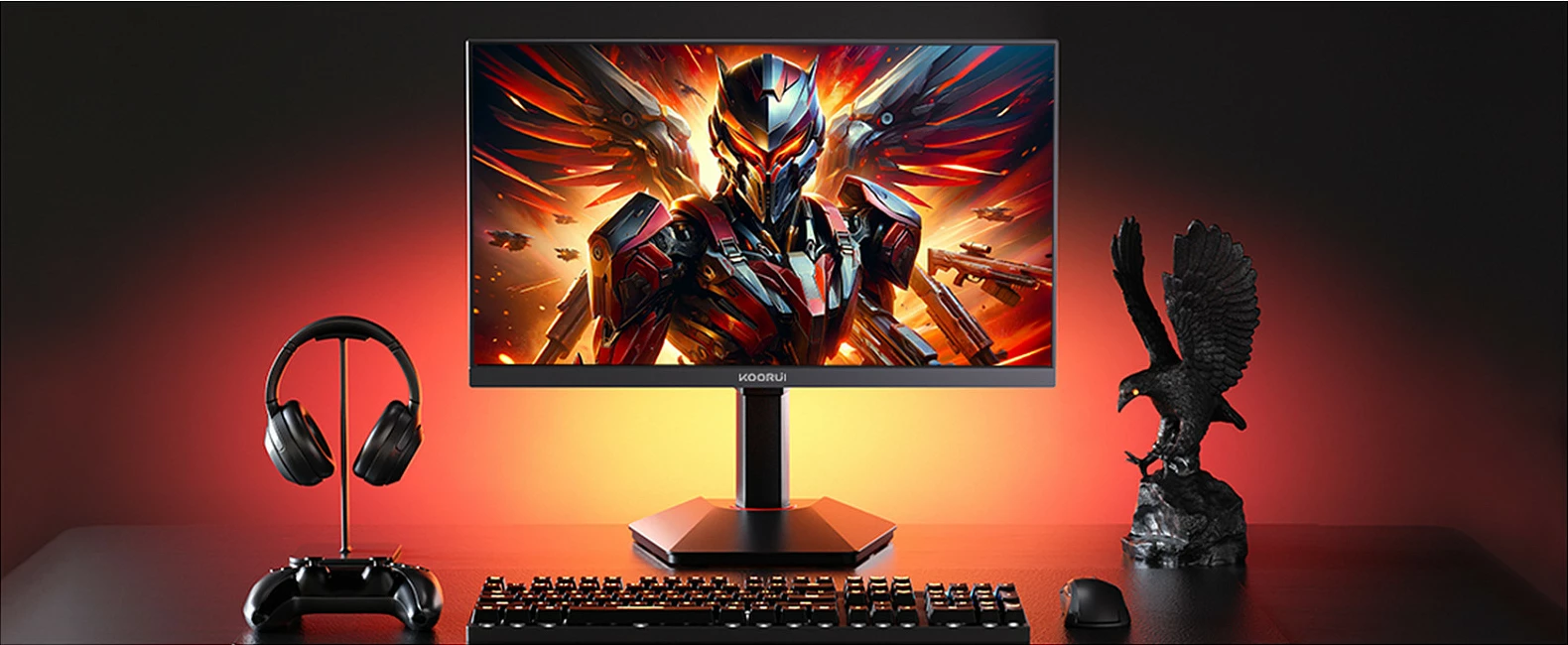 Monitor Koorui G2722P 27", QHD 2560x1440, 1ms, FreeSync Premium, HDR, i zi