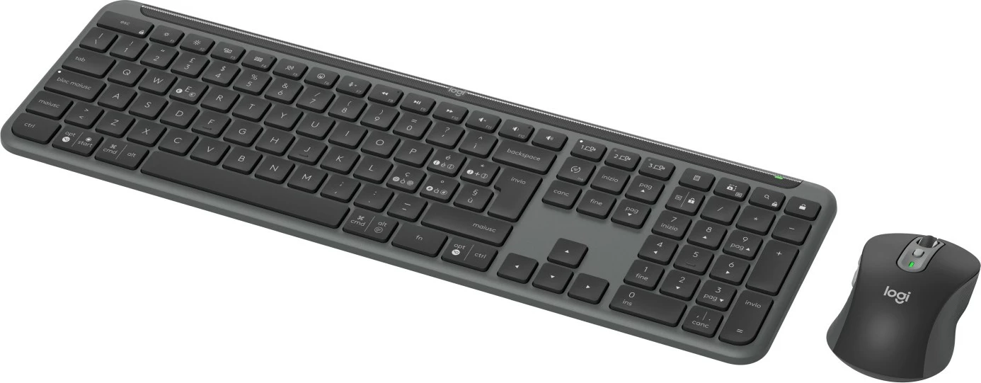 Set maus e tastierë Logitech SIGNATURE SLIM COMBO MK950, wireless, full-size, Bluetooth, bardhë