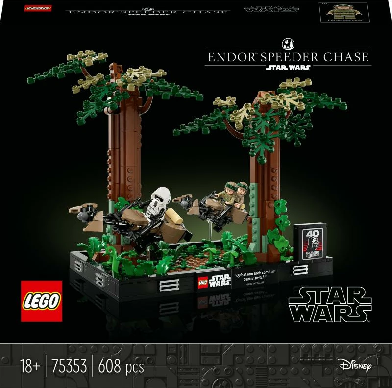 Set LEGO Star Wars 75353 Endor Speeder Chase 608 copë 18+