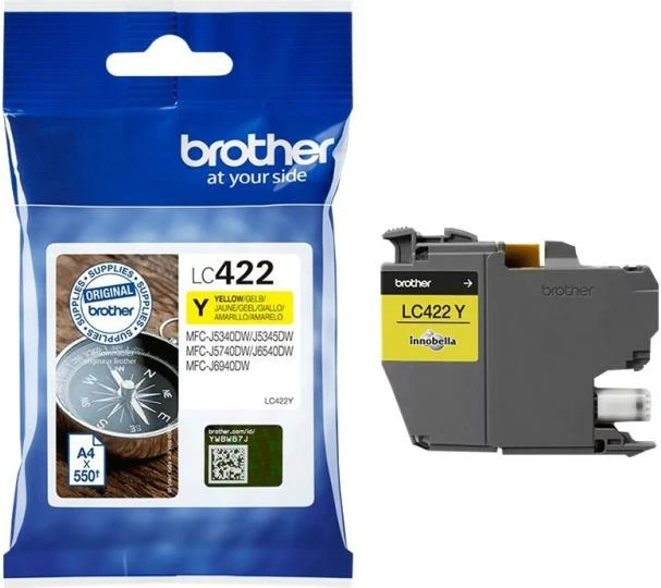 Patron boje, Brother, LC422Y, origjinal, e verdhë