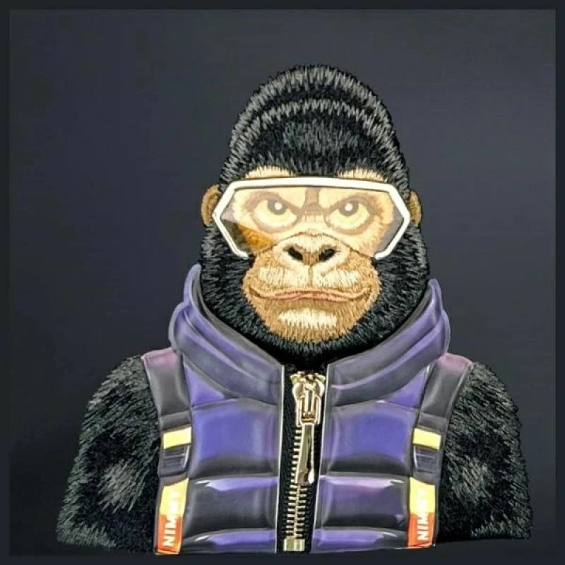 Çantë krahu Nimmy Crossbody Cool&Cute 2.0 Gorilla, e zezë