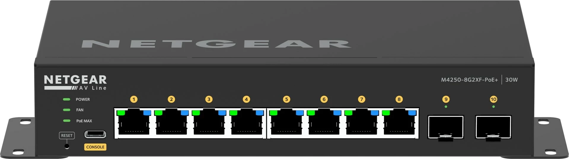 Switch NETGEAR GSM4210PX-100EUS, 8x1G PoE+ 220W, 2xSFP+, i menaxhuar, i zi