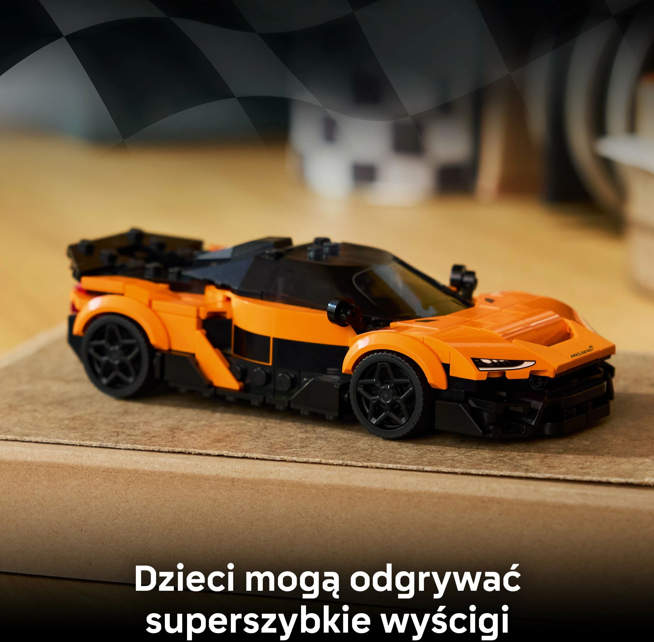 Set ndërtimi LEGO Speed Champions McLaren W1 77257, 287 elemente, 9+ vjet, portokalli/zi