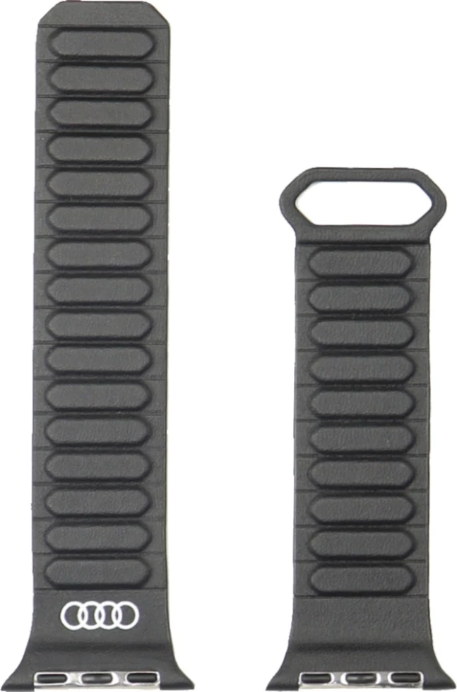 Rrip për Apple Watch Audi Logo, lëkurë sintetike, magnetik, i zi