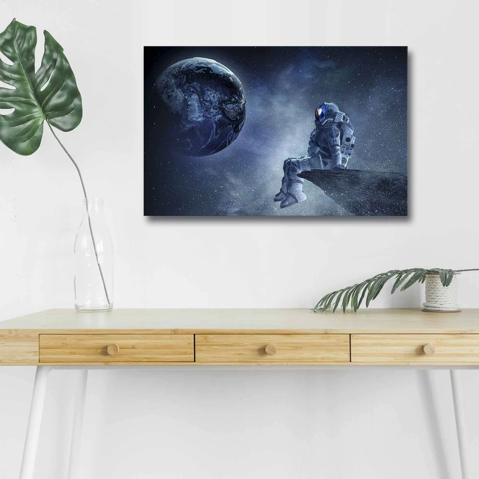 Pikturë dekorative me drita LED, NASA-005, shumëngjyrëshe, 45x70cm