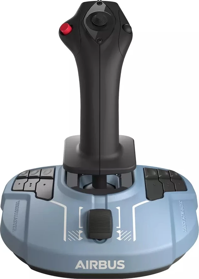 Joystick fluturimi Thrustmaster TCA Sidestick Airbus Edition, HallEffect, për PC/Windows, me 4 module të ndërrueshme, blu e çelët/zezë, set me 4 kapakë