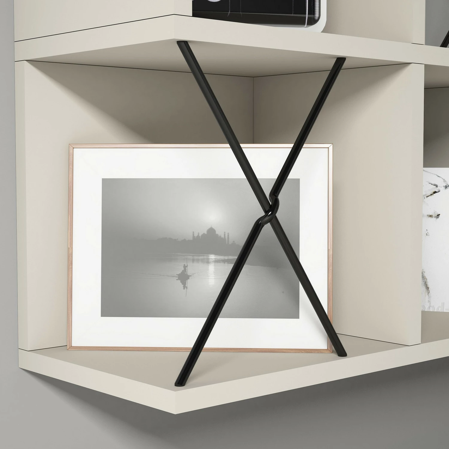 Raft muri Skye Decor, ekstra, krem