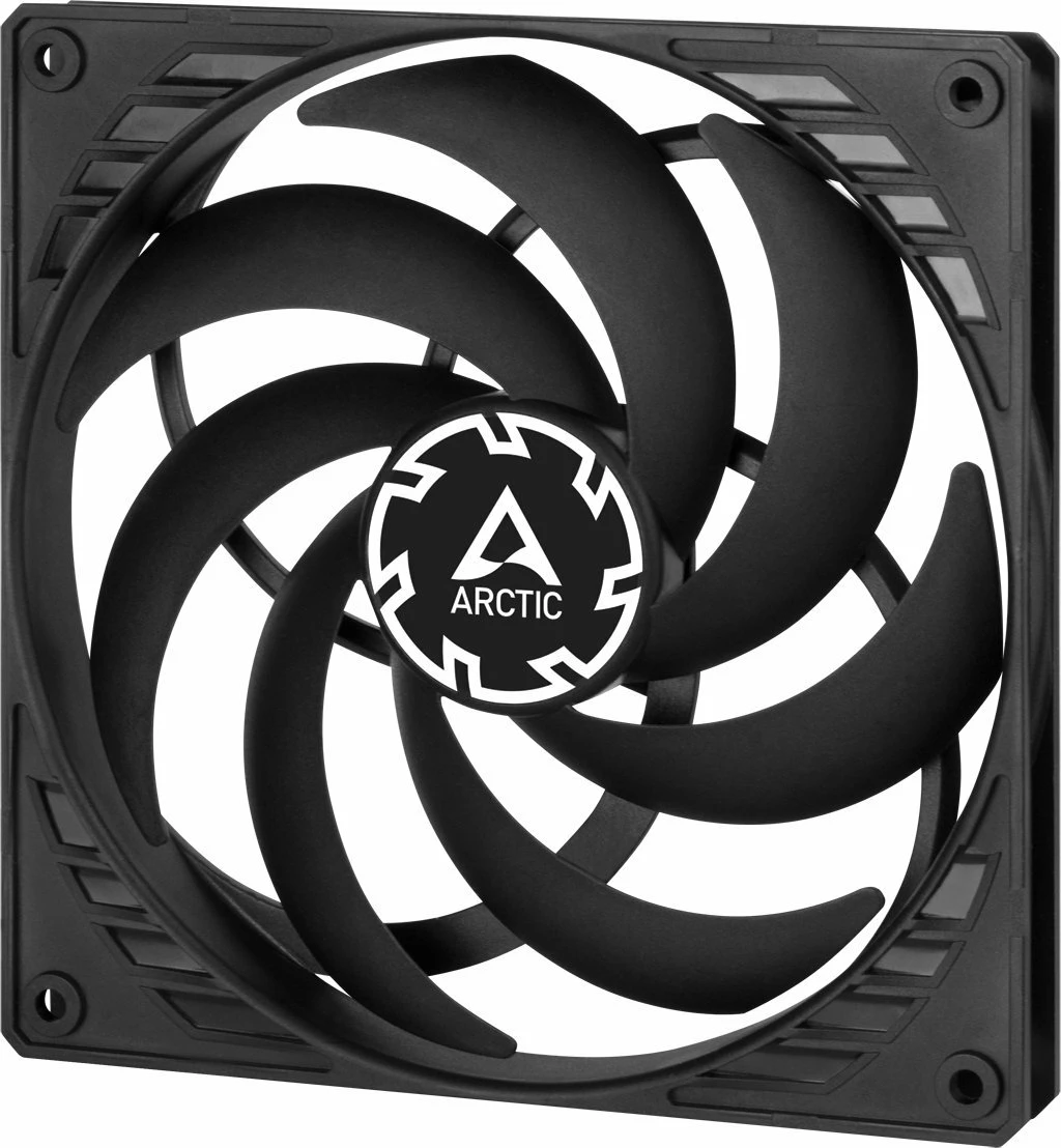 Ventilator kasë Arctic P14 Slim PWM PST ACFAN00268A 140mm 16mm 4-pin PWM i zi (1 copë)
