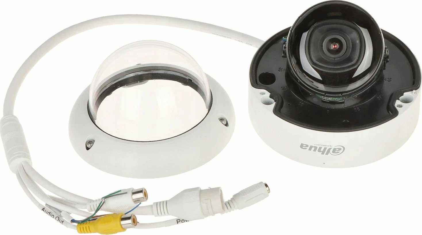 Kamerë IP Dahua IPC-HDBW3842E-AS-0280B 8.3MP Dome, IP67/IK10, PoE, mikrofon, e bardhë