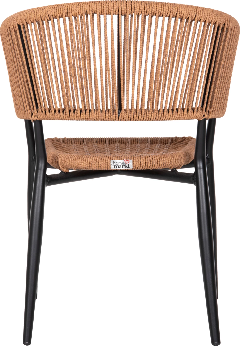 Karrige alumini EULO, ngjyrë e zezë, ratan sintetik, bezhë, FH5783.13, 55,5x63,5x78H cm