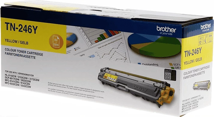 Toner, Brother, TN-246Y, 2200 faqe XL, e verdhë