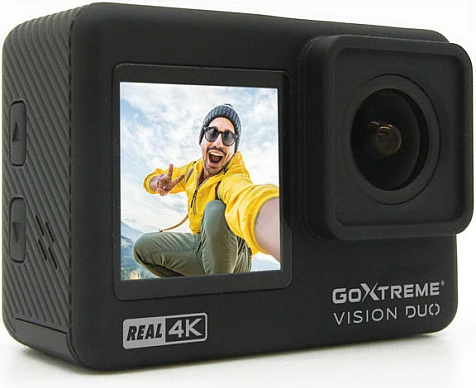 Kamerë aksioni GoXtreme Vision DUO, 4K Ultra HD, 12 MP, Wi‑Fi, 1050 mAh, e zezë