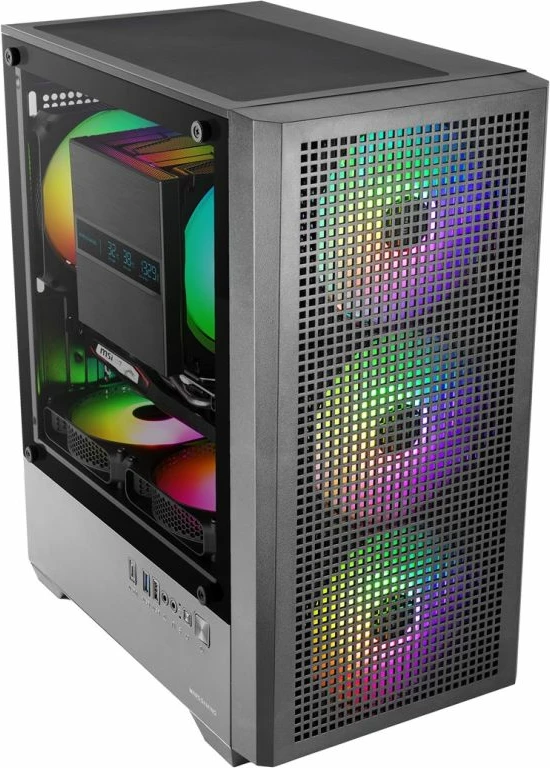 Kasë kompjuteri TACENS MARS MC-VECTOR 4xARGB USB-C mATX, e zezë