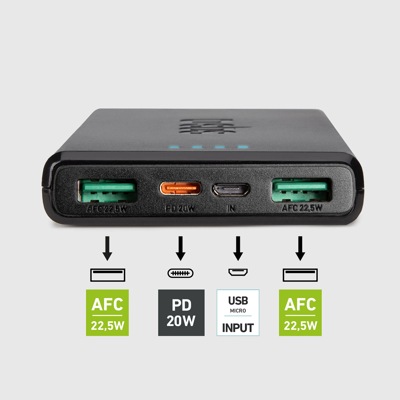 Powerbank SBS TTBB10000FASTPD20K 10000 mAh 20W, e zezë