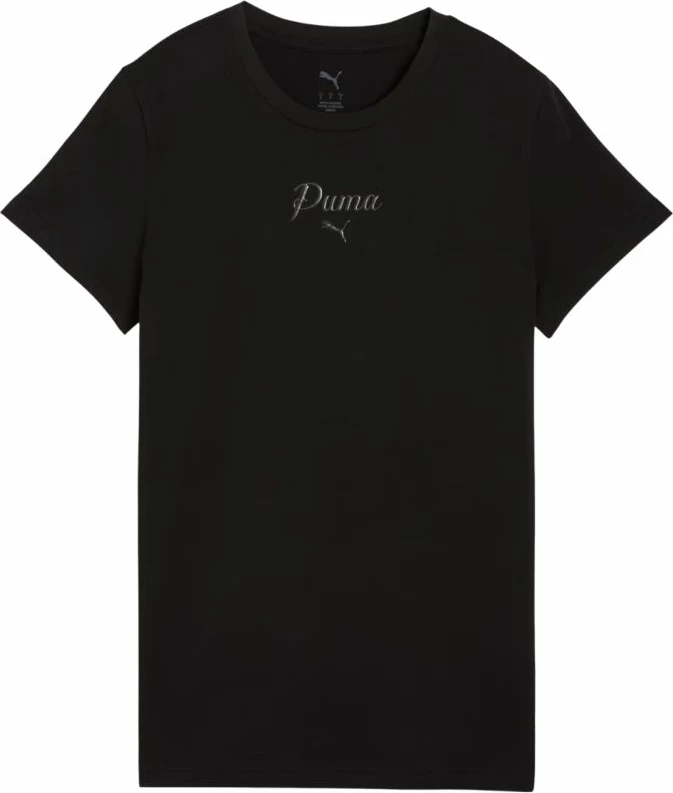 Maicë femra Puma ESS Script Tee 691760 01, e zezë [Madhësia: L]
