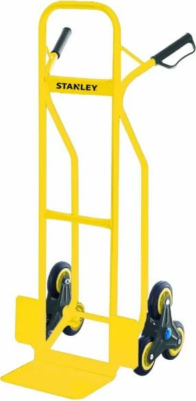 Karrocë transporti Stanley SXWTD-HT523, e palosshme çeliku, 3-rrotëshe për shkallë, 200 kg, e verdhë